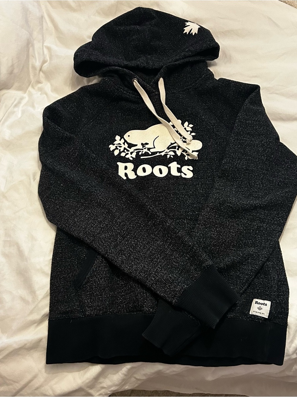 Roots Hoodie Womens salt and pepper